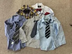 フォーマルシャツセット 120~ ネクタイ付き