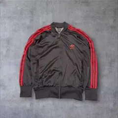 adidasトラックジャケット ジャージ 黒赤 Y2K 00sのサムネイル