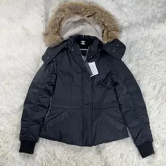 未使用タグ付き✨セオリー 現行 ダウンジャケット 2WAY リアルファー フード