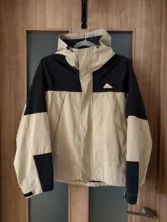 KELTY マウンテンパーカー バイカラー ベージュ ブラック