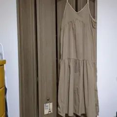 PUBLUX ベージュ キャミワンピース Fサイズ