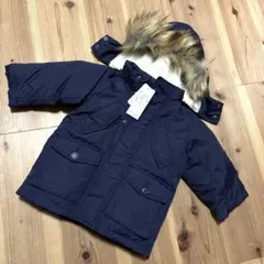 ネイビー 中綿コート 80