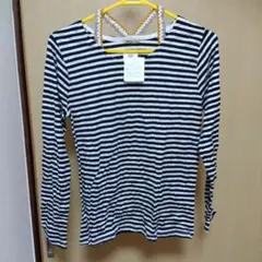 rough ストライプ 長袖Tシャツ