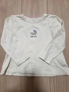 petit main 長袖Tシャツ クリーム色