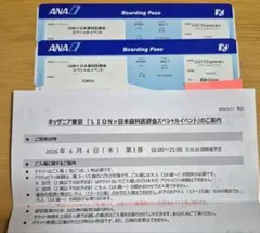 キッザニア東京 LION×日本歯科医師会 招待券　2枚セット 2026.6.4のサムネイル