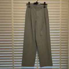 UNIQLO タックワイドパンツ（ツータック・丈標準69～71cm）BLUE