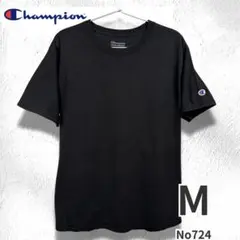 Champion チャンピオン Tシャツ M 黒 ワンポイント刺繍 半袖 メンズ