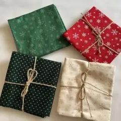 新品 ハンドメイド 手芸 クリスマス 雪の結晶 星柄カットクロス110×50cm