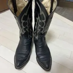 トニーラマ ウエスタンブーツ リザードトゥ刺繍入り26.5センチ