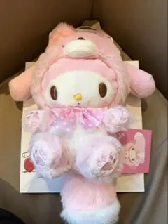 新品 北海道限定 キタキツネ マイメロディ マスコット ぬいぐるみ