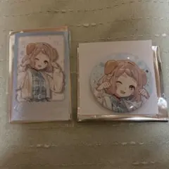 わんにゃんdays vol.2 ランダムチェキ風カードレア・缶バッジ　町田ちま