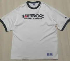 KEBOZ × ラッセルアスレチック リンガーT　ブラック ホワイト ケボズ