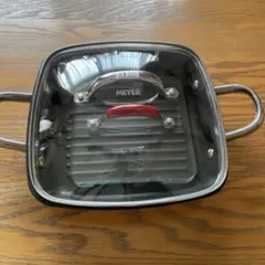 MEYER スクエアグリルパン ガラス蓋&プレス付き！