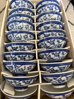 和食器 茶碗セット 花柄 まとめ売り 使用感ありのサムネイル