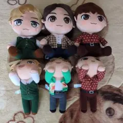 TinyTAN ぬいぐるみ6体セット ブイ ジョングク ジン ジミン BTS