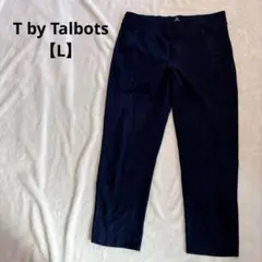 T by Talbots【L】ストレート パンツ ネイビー スラックス