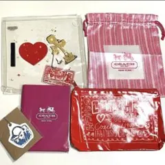 COACH 付録ポーチ、メモ帳セット