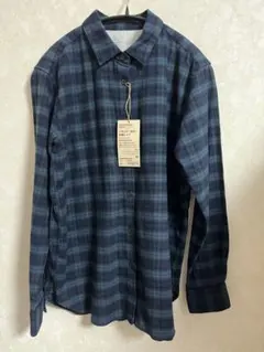 無印良品 新品未使用 チェック フランネル長袖シャツ M