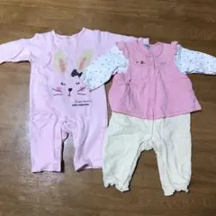 長袖ロンパース 70サイズ 2枚セット