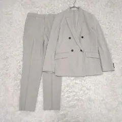 プラステ リネンブレンドダブルジャケット パンツ セットアップ スーツLM