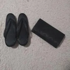 喪服用　草履　バックセット　黒