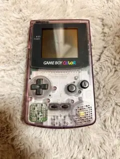 【動作確認済み】ゲームボーイカラー クリアパープル 本体 ジャンク品