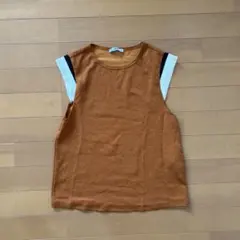【ZARA】 ノースリーブ トップス Sサイズ