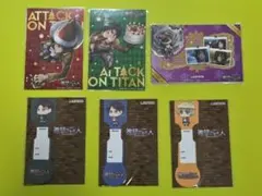 「進撃の巨人」クリスマスカード（エレンとリヴァイ）とフォトフレームとメモ帳