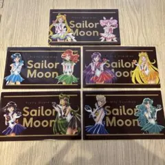 新品 セーラームーン オリジナルマルチケース 5種 コンプリートセット 明治