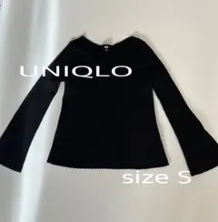 UNIQLO ブラック Vネック セーター S