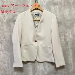 a.v.v アー・ヴェ・ヴェ ノーカラージャケット フォーマル レディース