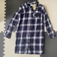 【新品未使用】r-p-s 多釦ロングシャツワンピース ネイビー Mサイズ