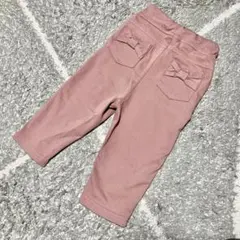 【試着のみ】プティマイン スマイルパンツ 80 ピンク
