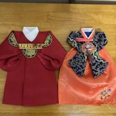 【韓国】韓服・チマチョゴリ ワインボトルカバー2点セット