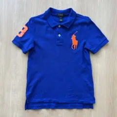 ポロラルフローレン 半袖 ポロシャツ 120cm 6 青 ビッグポニー
