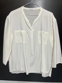 LACOSTE ホワイト レディース 五分袖 シャツ 38