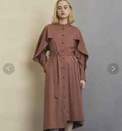 UNITED TOKYO アシメフレアーワンピース　ピンク　0サイズ