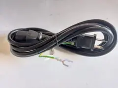 ACPCパソコンモニター電源ケーブル 2ピンプラグ