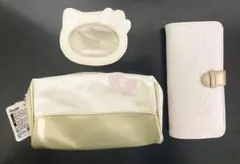 ★ハローキティ／ポーチ＆ブラシセット／おまけ・まつ毛ケース★