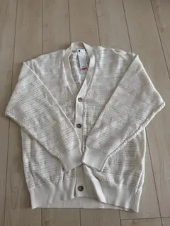 新品未使用☆GU オフホワイト カーディガン L