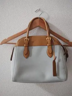 ANNE KLEIN ハンドバッグ ライトグレー/ブラウン