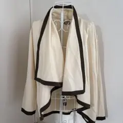 Pierre cardin アイボリーの長袖カーディガンのサムネイル