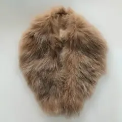 ブラウン　フォックス　リアルファー　マフラー　ストール