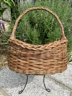 籠　つる籠　ハンドメイド　蔓手組み　自然素材 籠 つる籠 ハンドメイド 蔓手組み 自然素材 - メルカリ