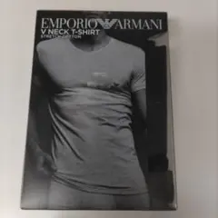 EMPORIO ARMANI Vネック　Tシャツ　サイズL　ブラック