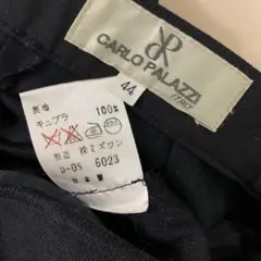 380) 「CARLO PALAZZI」太目ストレート　黒　44