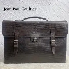 ジャンポールゴルチエ ブリーフケース クロコ型押し ビジネスバッグ