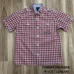 【美品】TOMMY HILFIGER キッズ 半袖 シャツ チェック