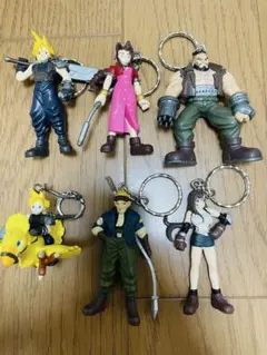 ファイナルファンタジー キーホルダー クラウド ティファ 等　6点セットFF7