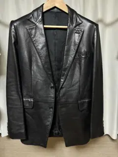 美品 レザージャケット ブラック サイズ2 テーラードジャケット アバハウス